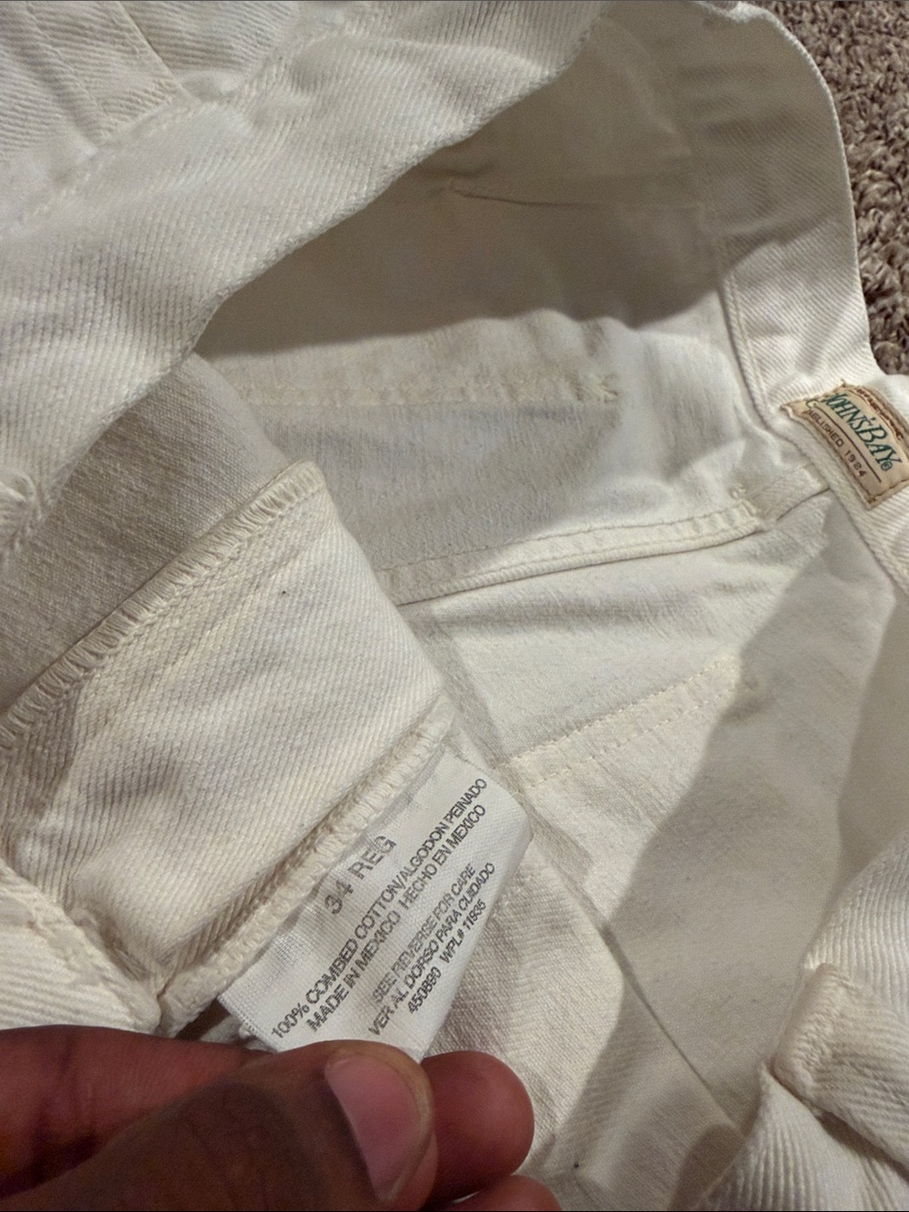 White jorts - Picture 4 of 5